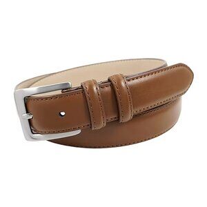 Status 1.25" Top Grain Mens Belt - Cognac, Sz 56 925193
